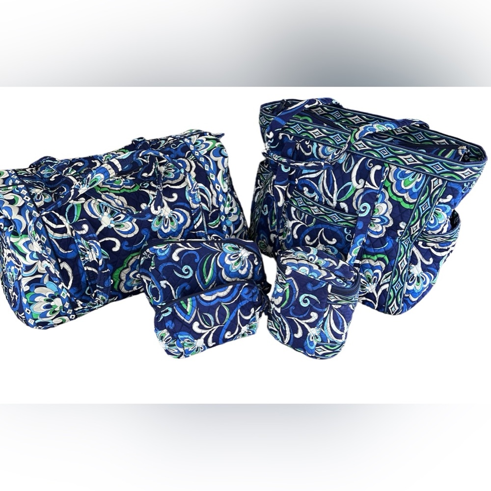 5 Pc Vera Bradley Travel Set